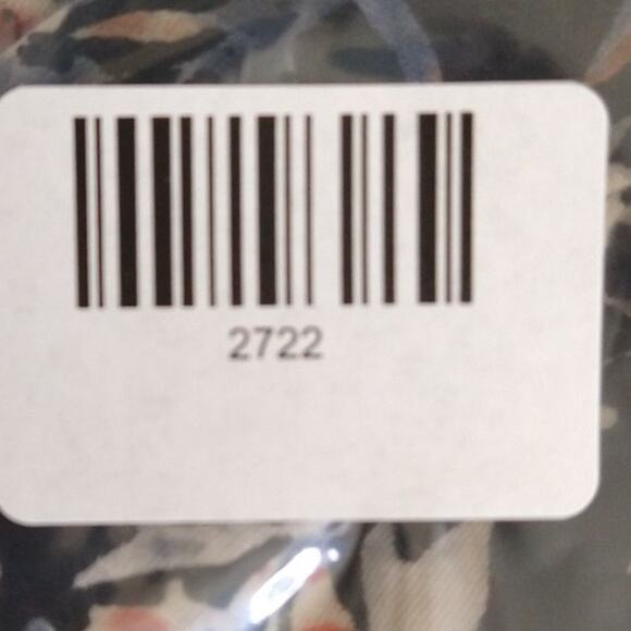 Lucky Brand Boho Floral V-Neck Peasant Top Size M Asymmetrical Hem - Picture 12 of 12